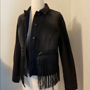 Nine West Fringe Jean Jacket‎